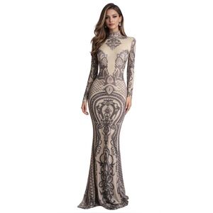 KIKIRIKI Tattoo Mesh Maxi Dress – JPG Aesthetic Size M